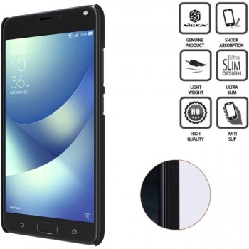 Juodas dėklas Nillkin frosted + plėvelė (ZENFONE 4 MAX ZC554KL/4 MAX PRO)